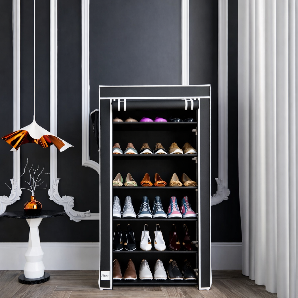 Chash Nab 6 Rack Smart Space Wardrobe & Shoe Organizer